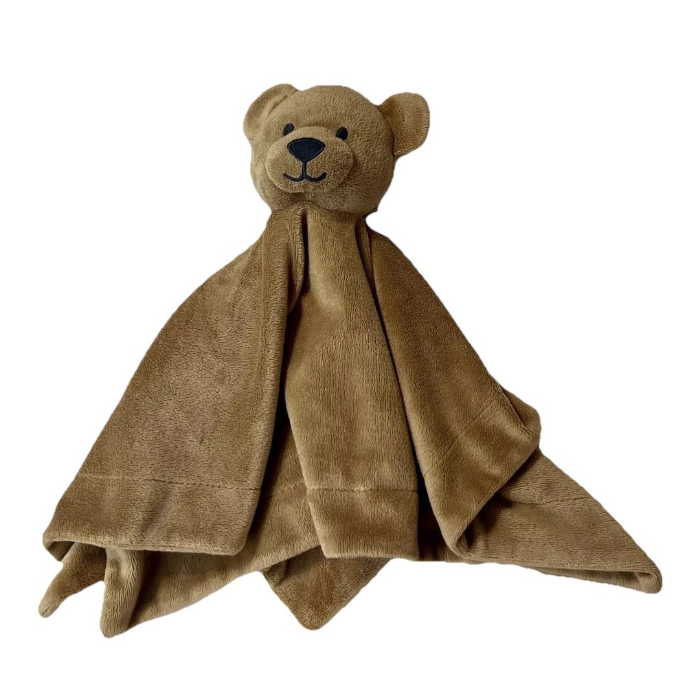 Gymboree Lovey Security Baby Blanket Brown Teddy Bear 15" Plush Stuff Animal